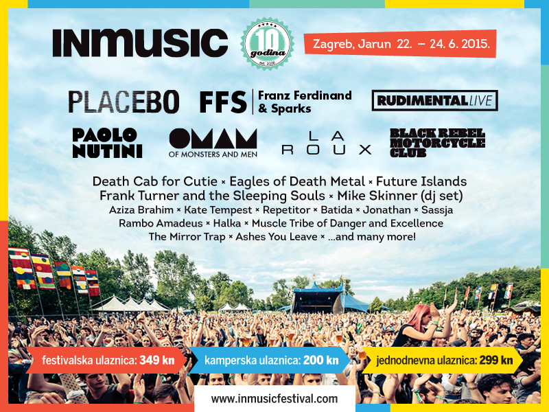 INmusic festival raspored i stanica nastupa Vijesti INmusic festival